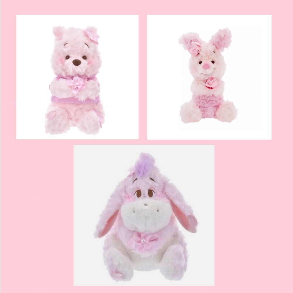 2025 Winnie the Pooh Sakura Disney Japan Plush complete unopened set